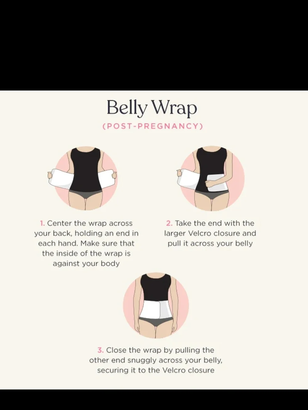 Belly Bandit Original Belly Wrap Belt in Cream M